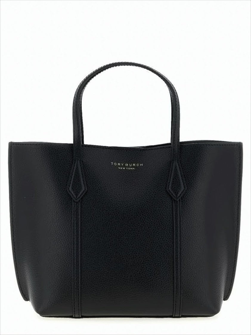 Tory Burch Textured Cow Leather Tote Bag With Structured Silhouette