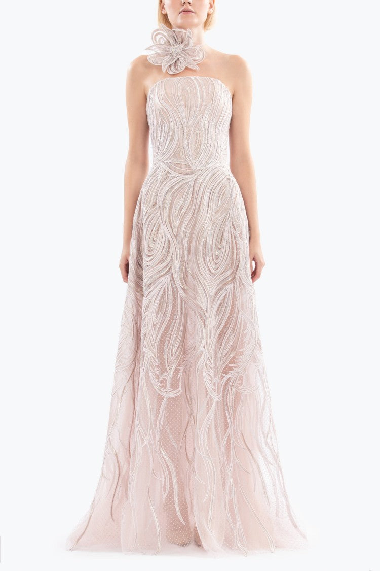 Saiid Kobeisy Embellished Long Dress