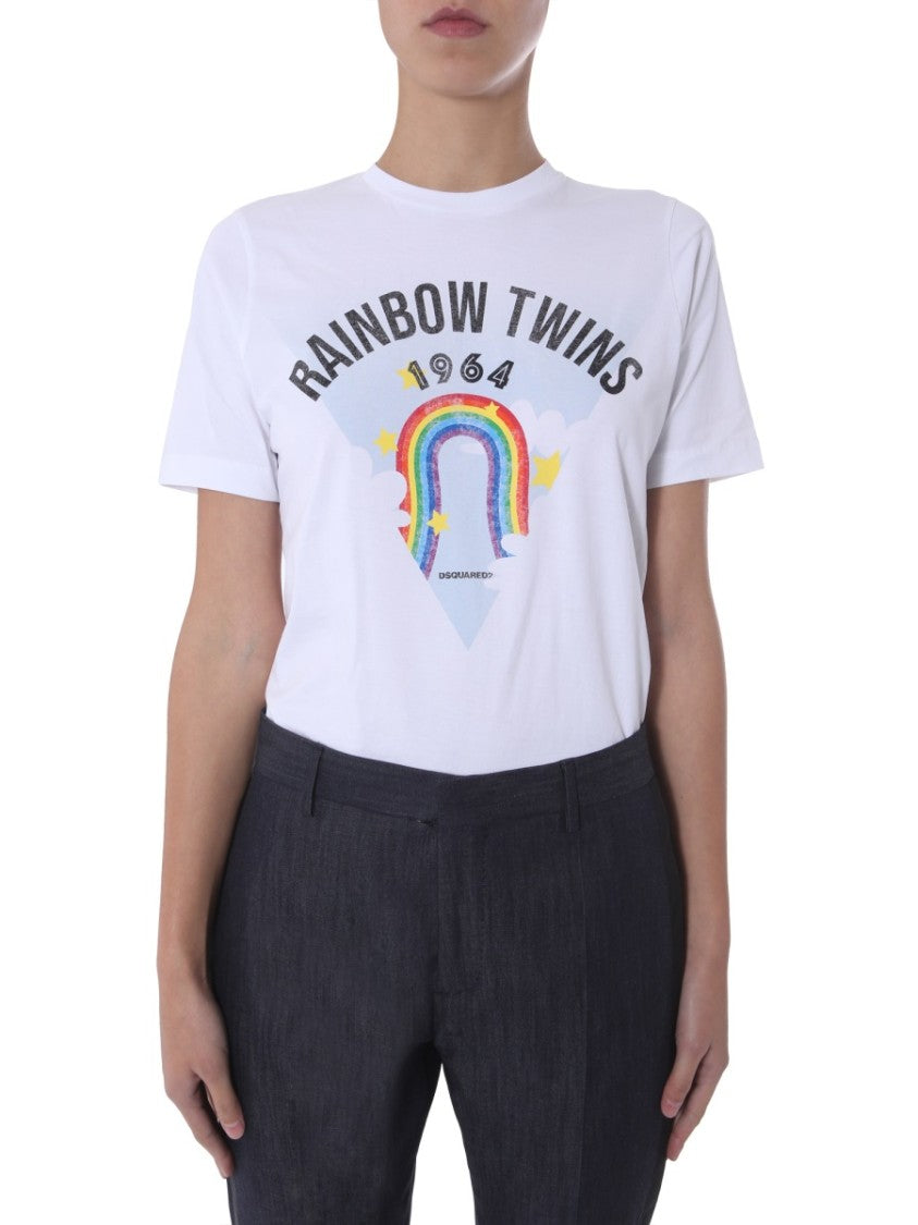 Dsquared2 Classic White Round Neck T-Shirt
