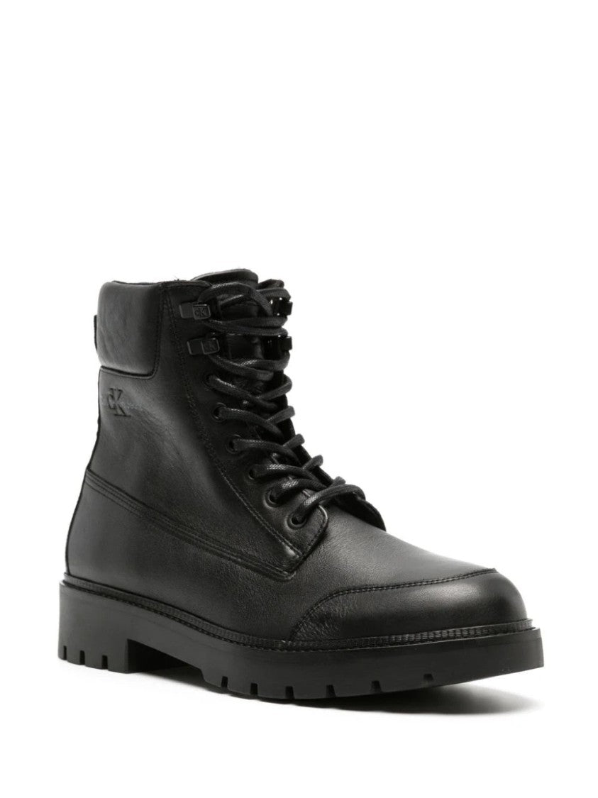 Calvin Klein Jeans Combat Laceup Booties