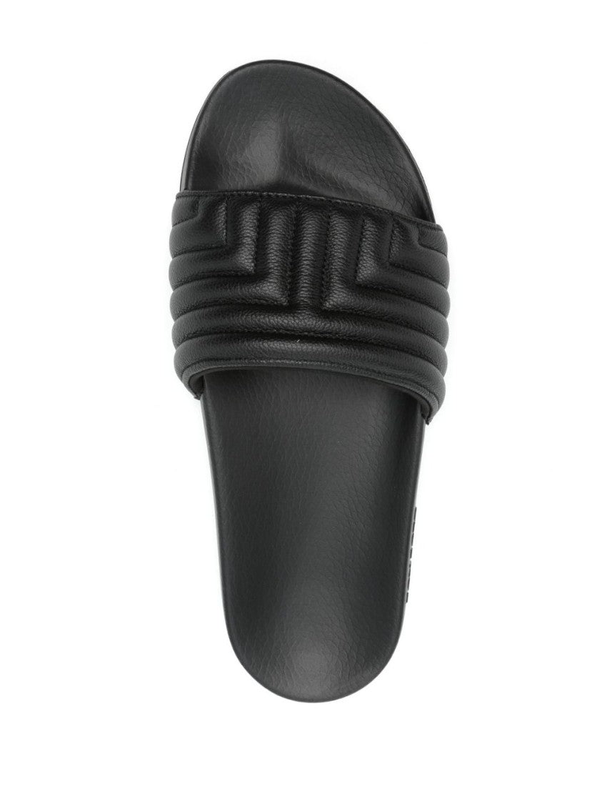 Tom Ford Almond Open Toe Leather Slippers
