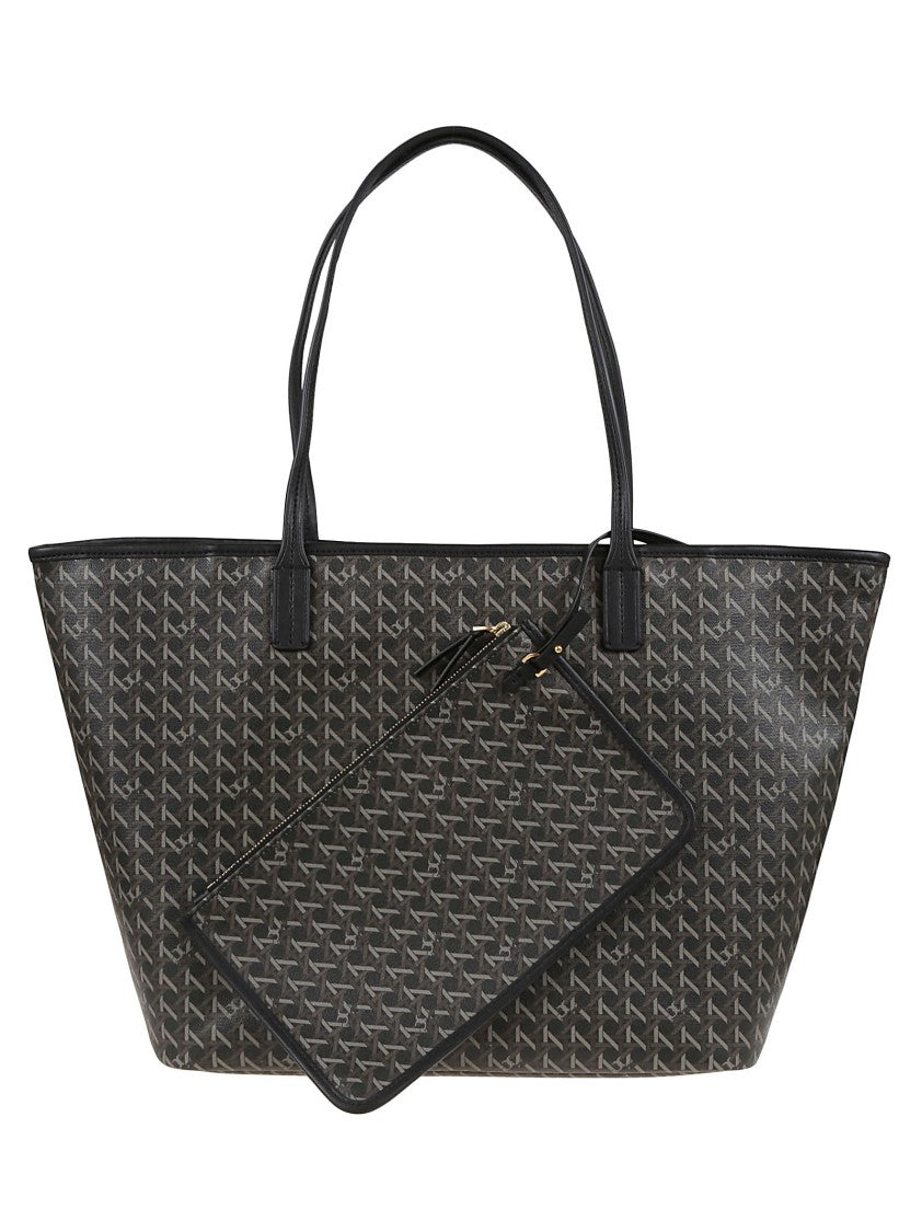 Tory Burch Water-Resistant Shopper Bag With Leather Accents
