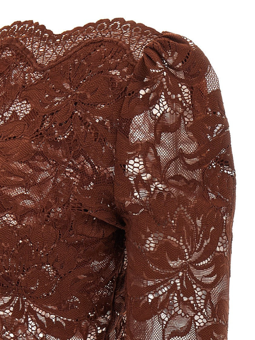 Paco Rabanne Lace Crop Top
