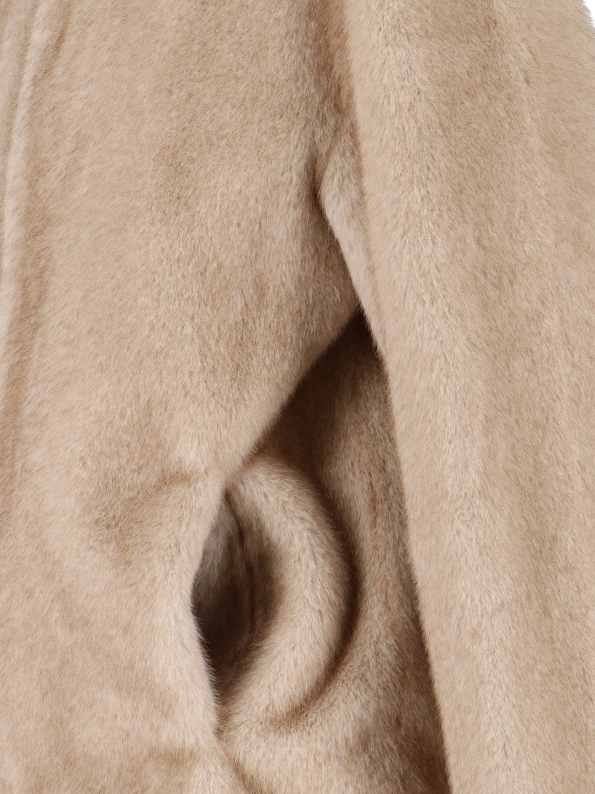 Parosh Faux Fur Jacket – Beige