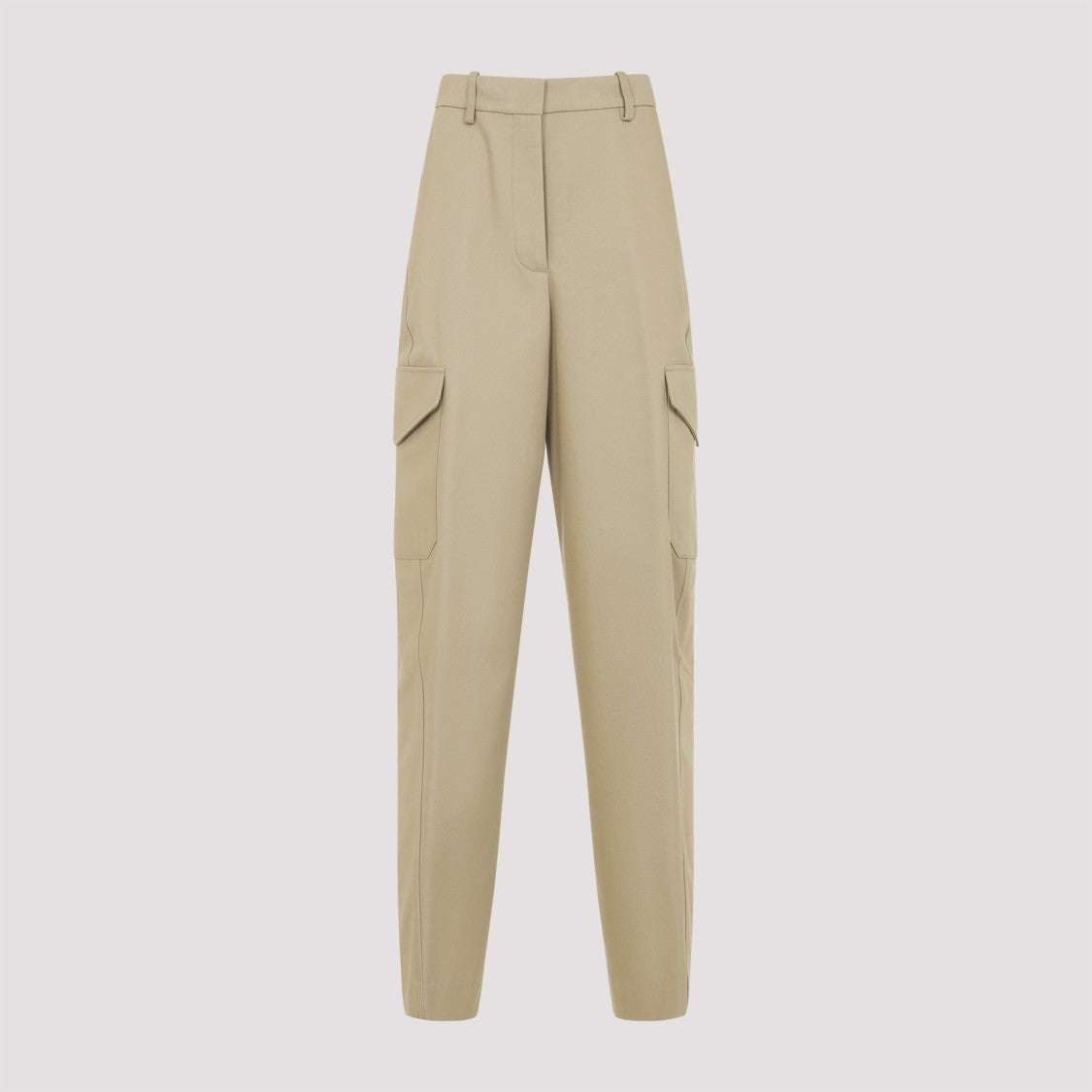 Givenchy Beige Cotton And Wool Pants