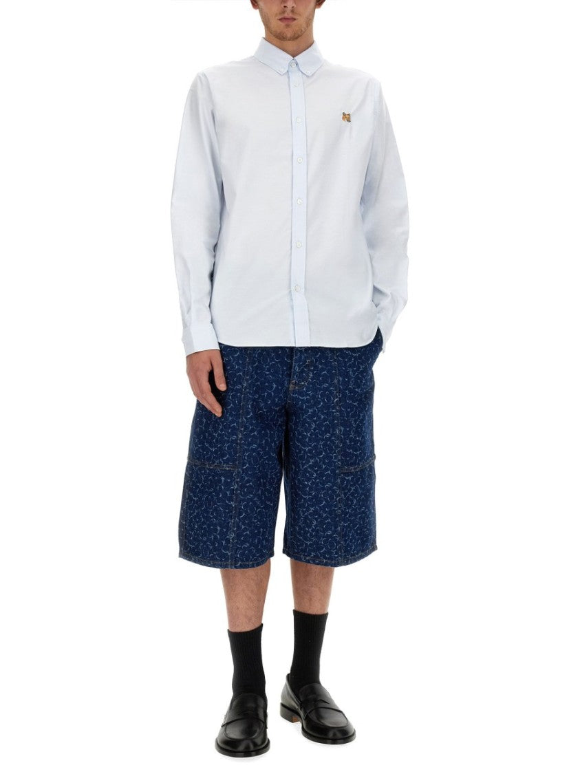 Maison Kitsuné Tailored Long-Sleeve Cotton Shirt