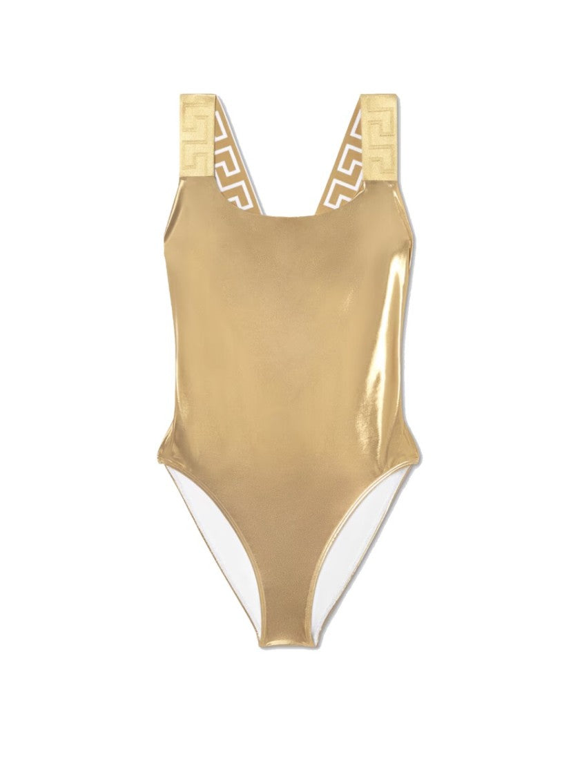 Versace One Piece Swimsuit With Greek Border