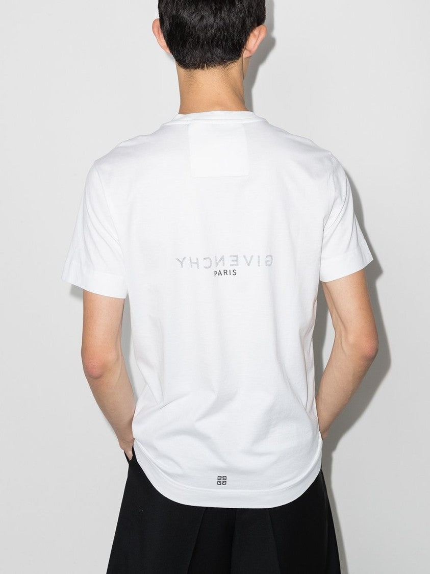 Givenchy White T-Shirt With Bold Logo Print