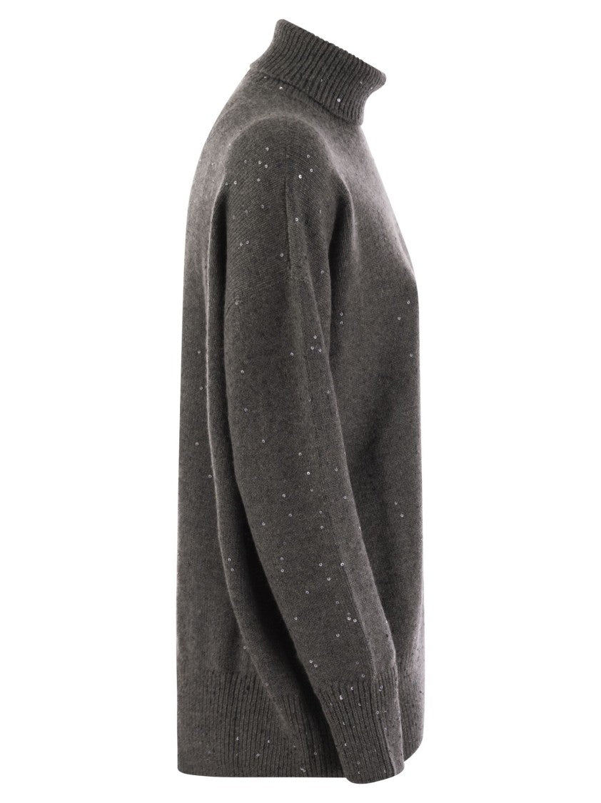 Brunello Cucinelli Cashmere And Silk Turtleneck Sweater