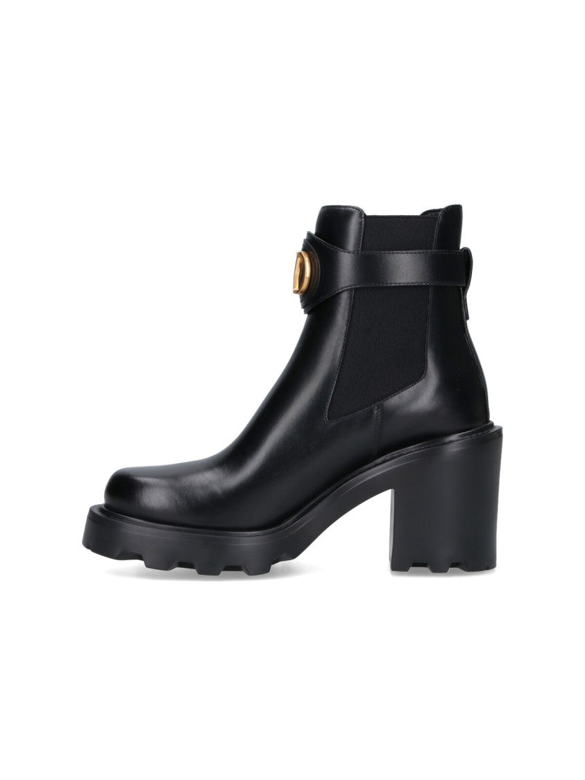 Valentino Garavani Black Ankle Boots
