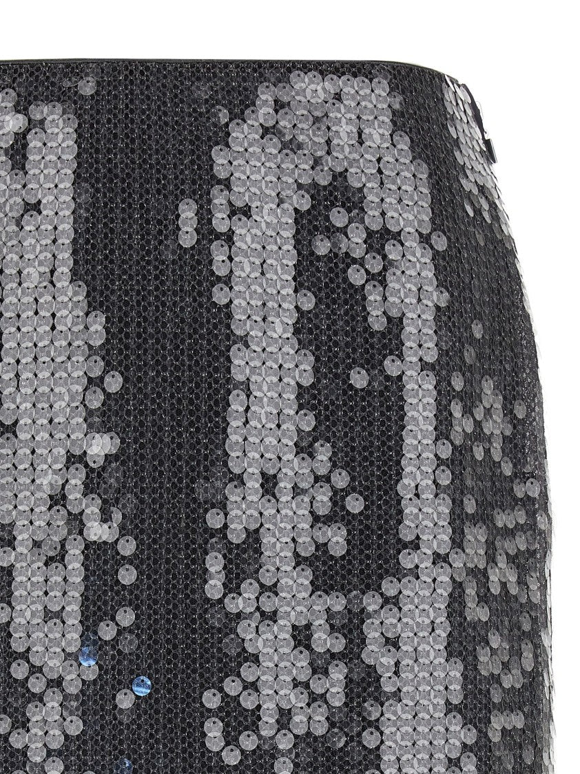Rotate Birger Christensen 'Net Sequin Midi' Skirt