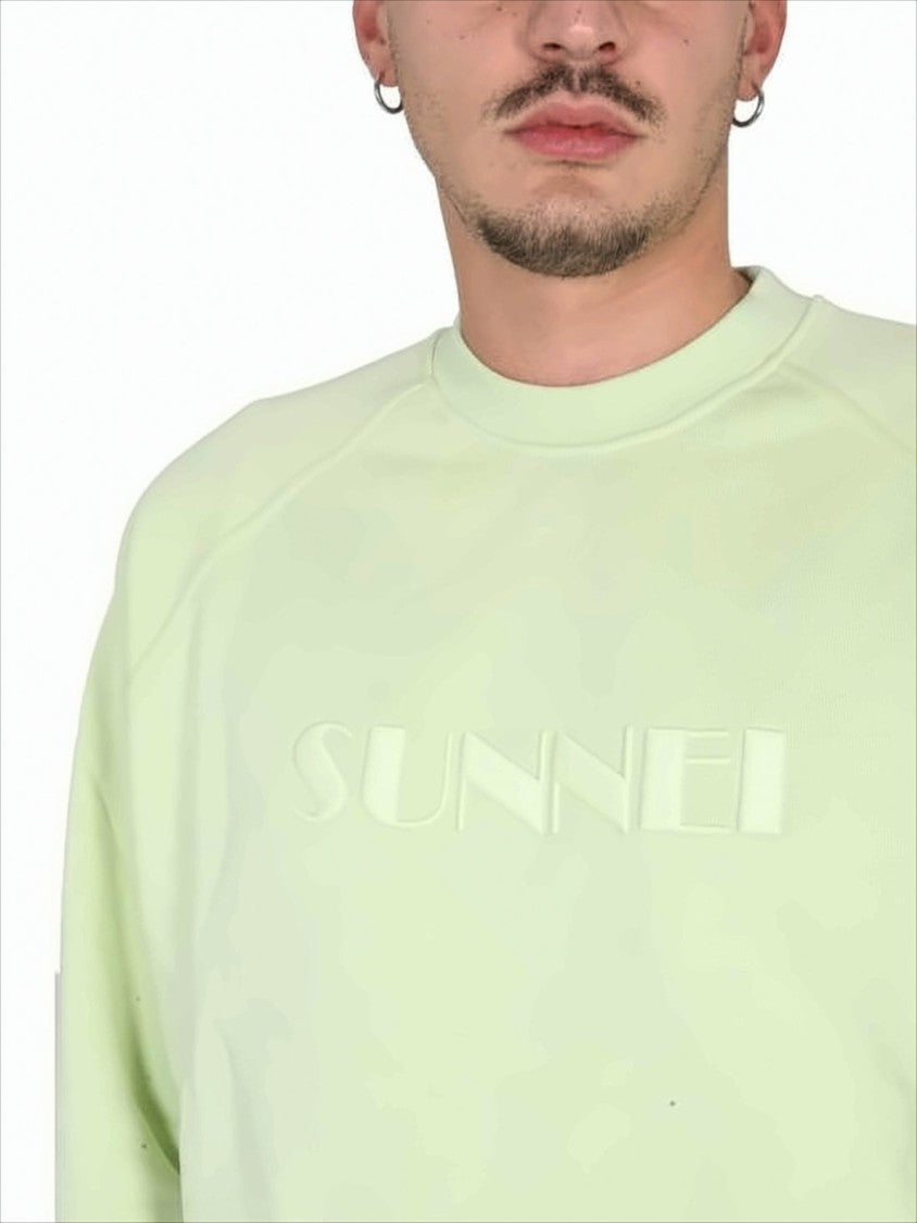 Sunnei Relaxed Fit Long-Sleeved Sweatshirt With Subtle Embossed Detail