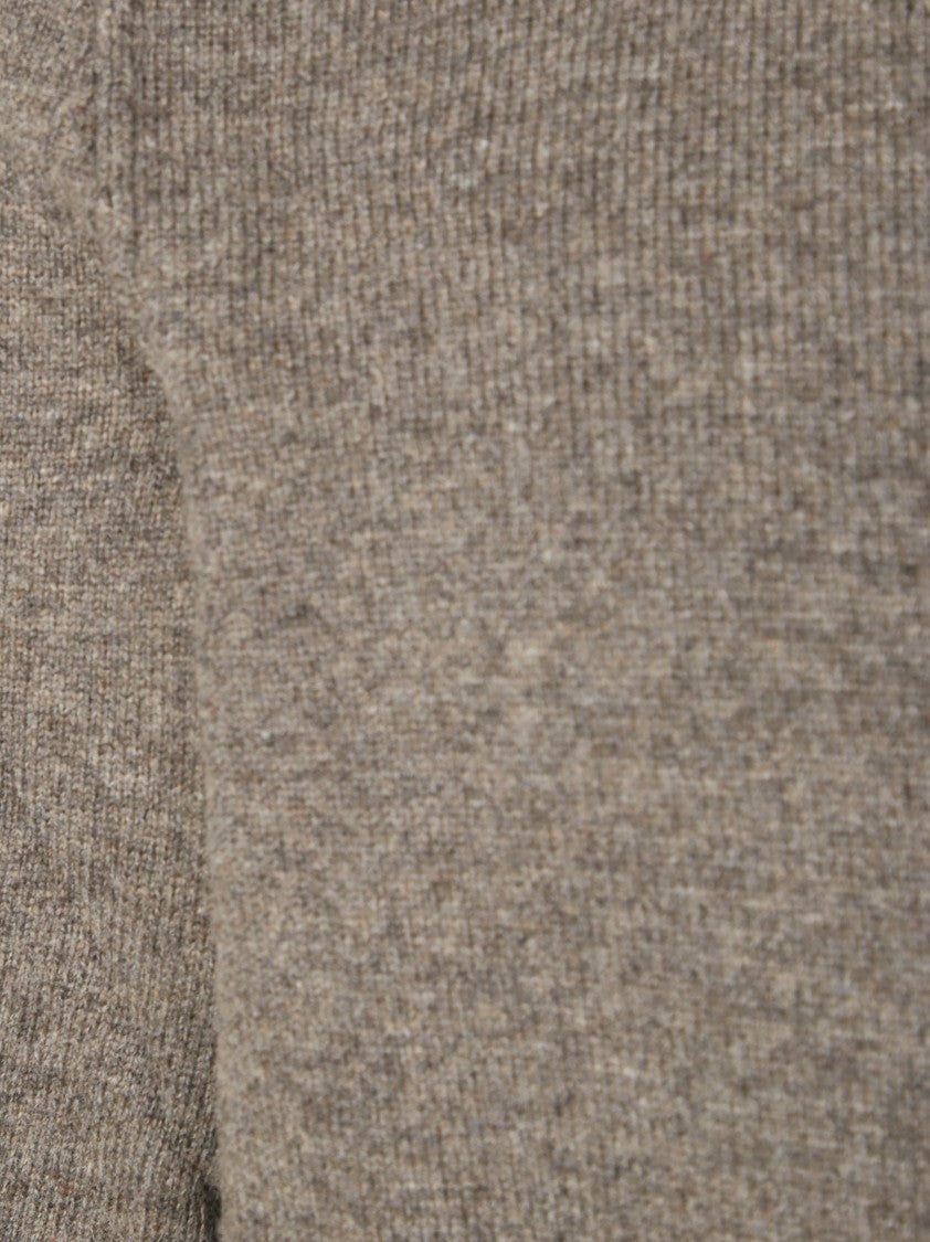 Paolo Pecora Textured Knit Sweater With Ribbed Hem