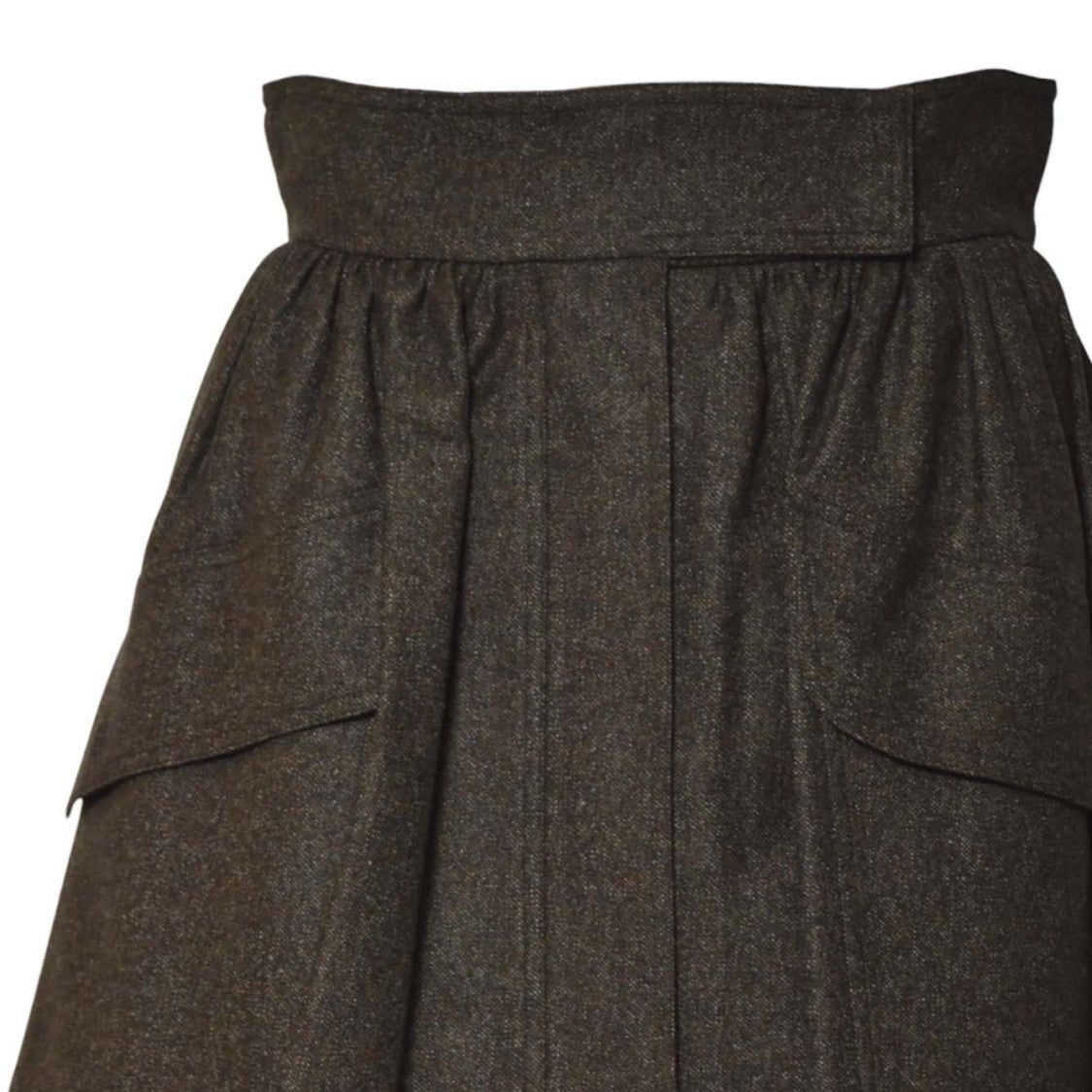 Max Mara Structured Midi Skirt With Flap Pockets
