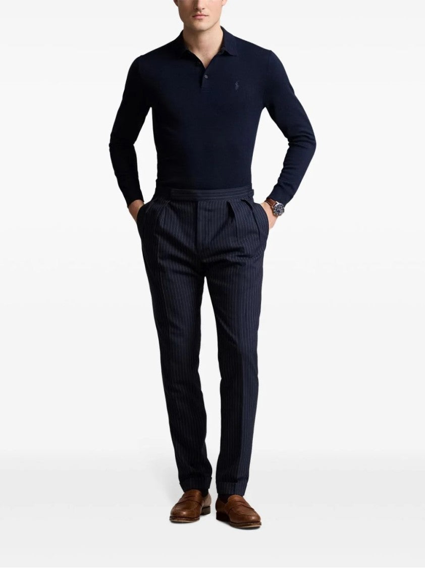 Polo Ralph Lauren Tailored Wool Pullover With Classic Polo Collar