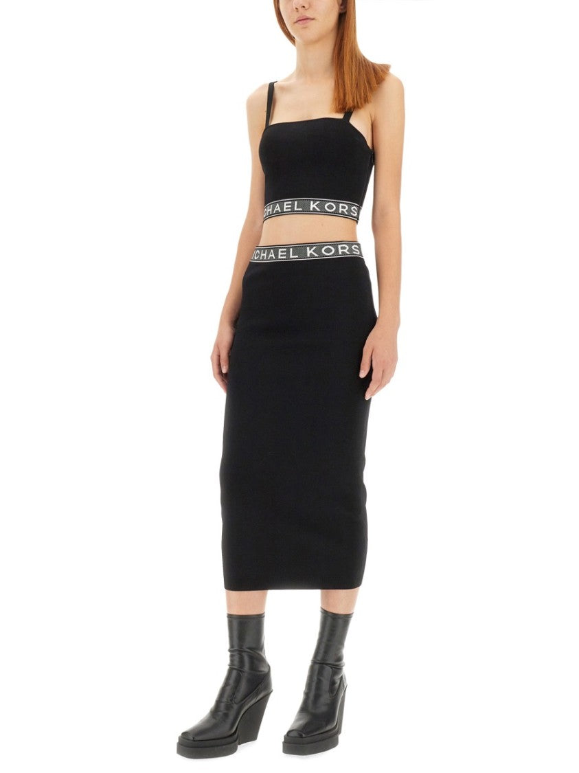 Michael Michael Kors Slim-Fit Midi Skirt With Comfortable Waistband