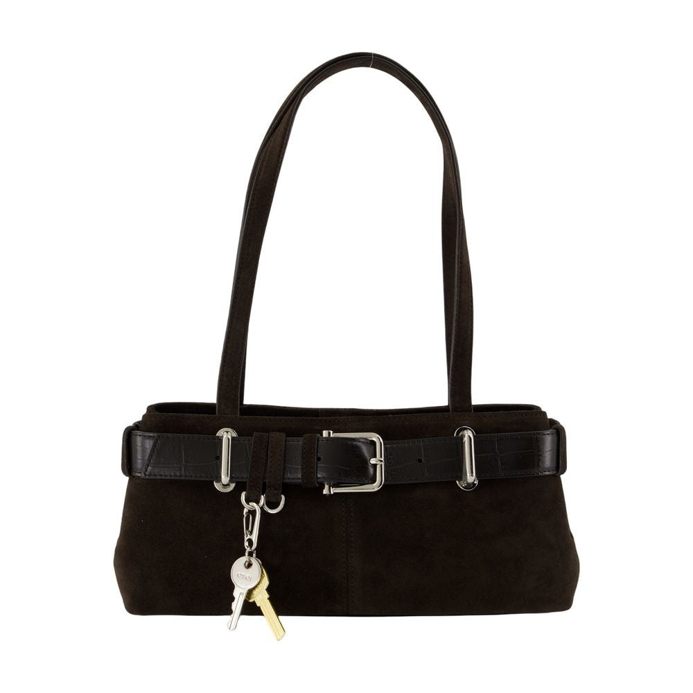 Osoi Shoulder Brocle Mini Bag - Leather - Brown