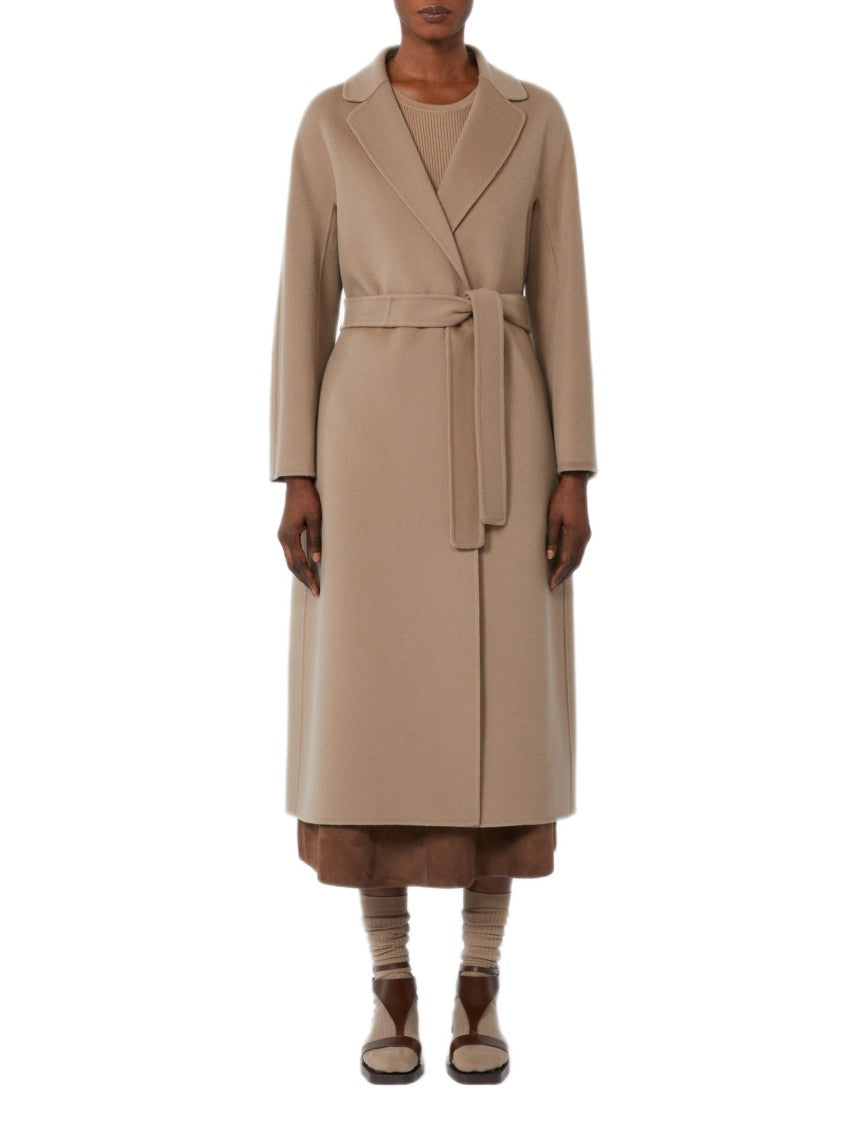 Max Mara Midi-Length Double-Fabric Coat With Kimono Sleeves