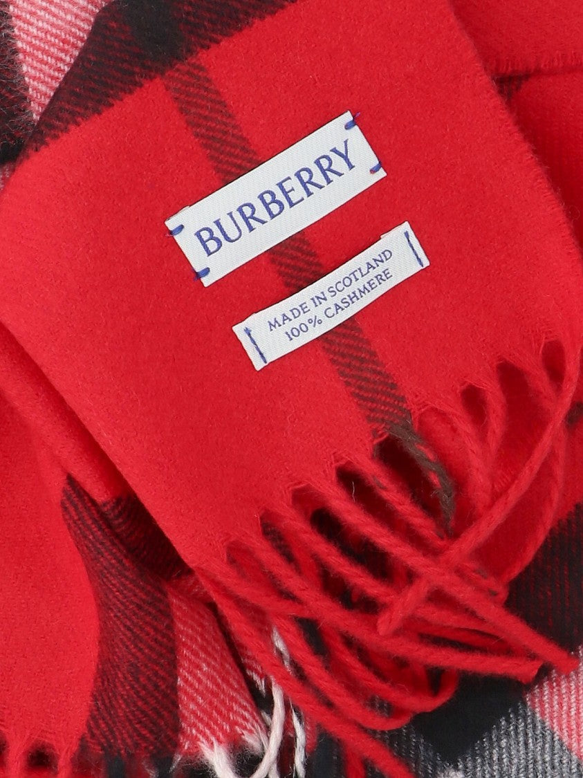 Burberry "Check" Scarf – Red