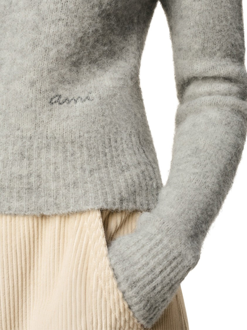 Ami Alpaca Blend Knit Sweater