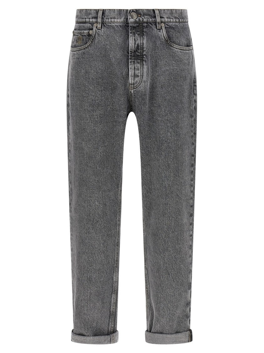 Brunello Cucinelli Greyscale' Denim Jeans