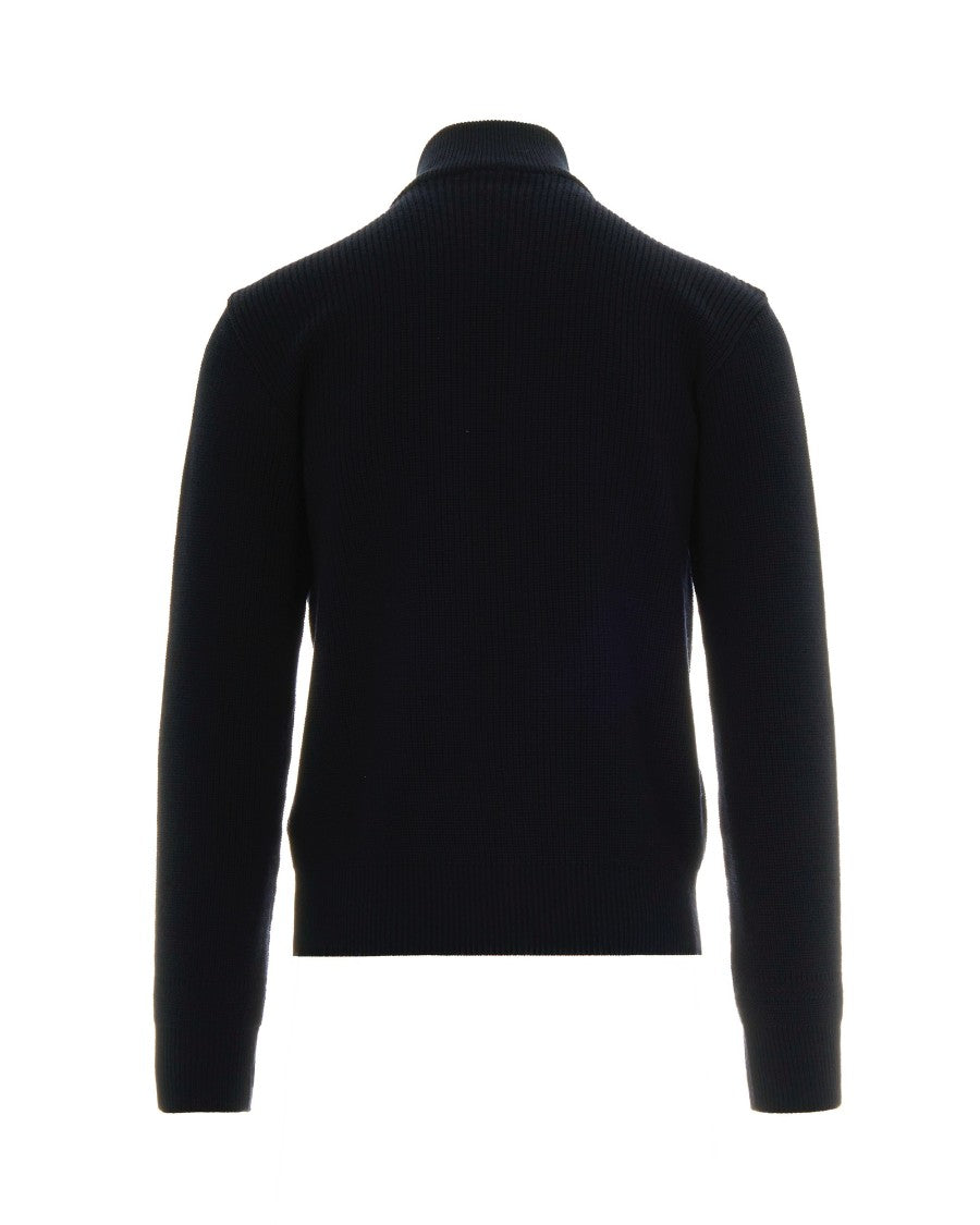 Paul & Shark Blue Full-Zip Cardigan
