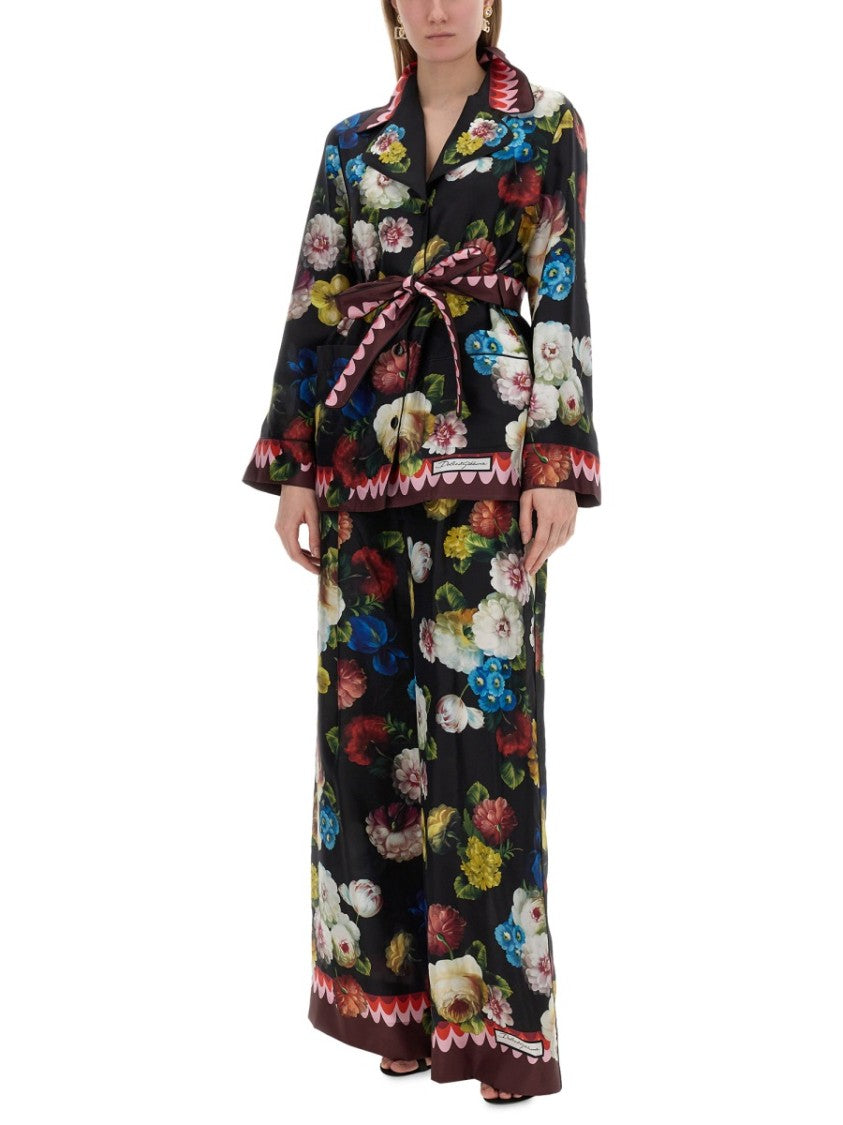 Dolce & Gabbana Pants With Floral Print