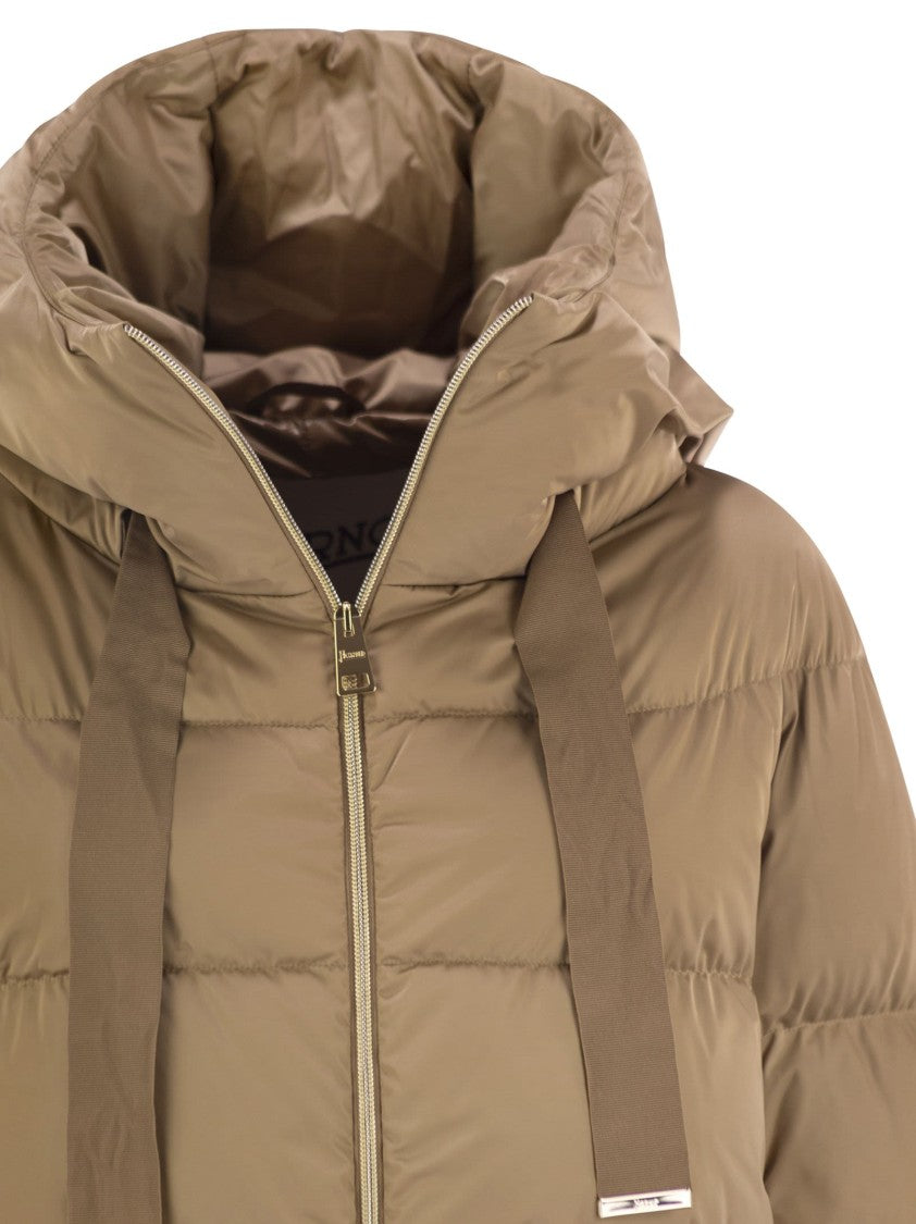 Herno A-Shape Down Jacket With Hood
