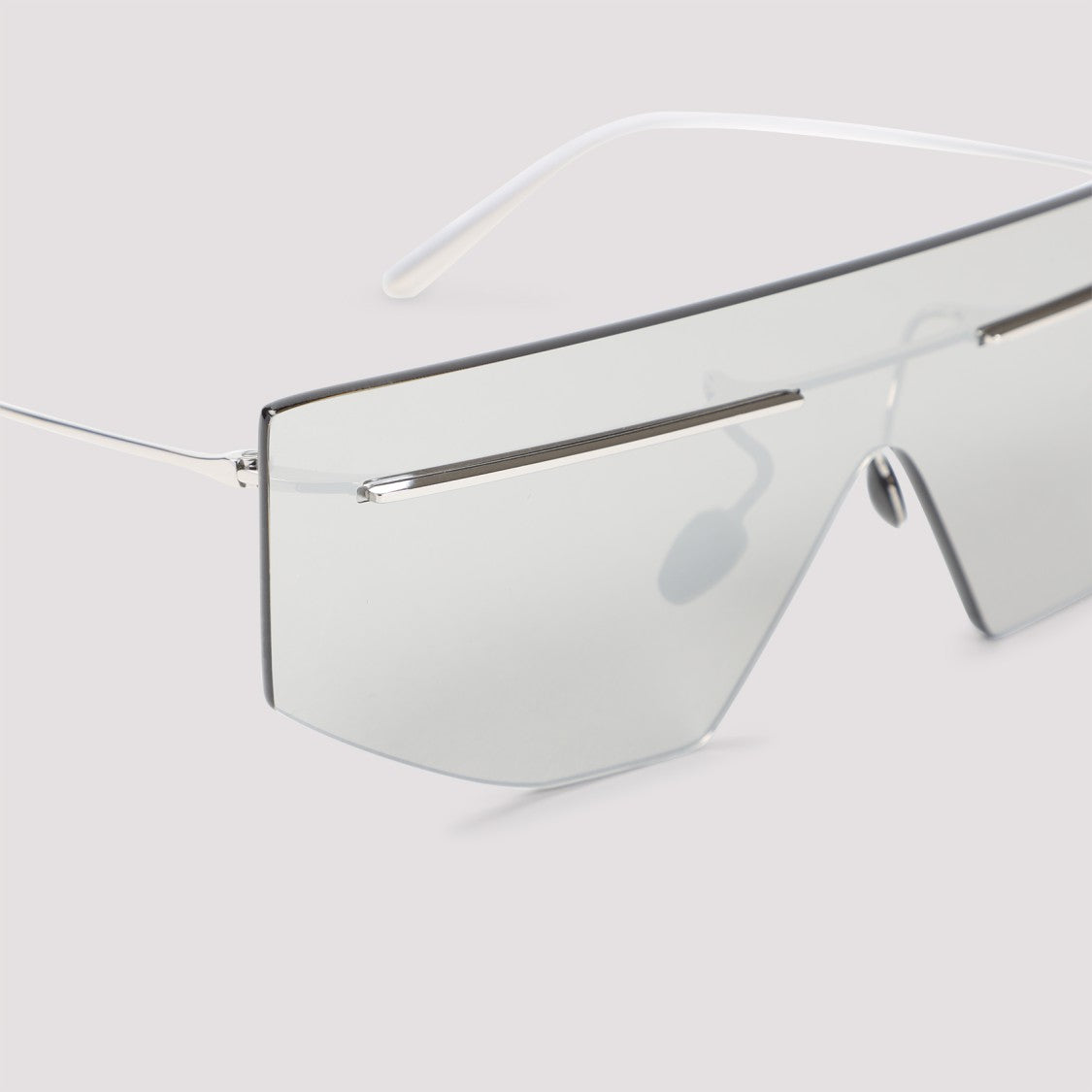 Prada Angular Oversized Sunglasses With Metal Accents