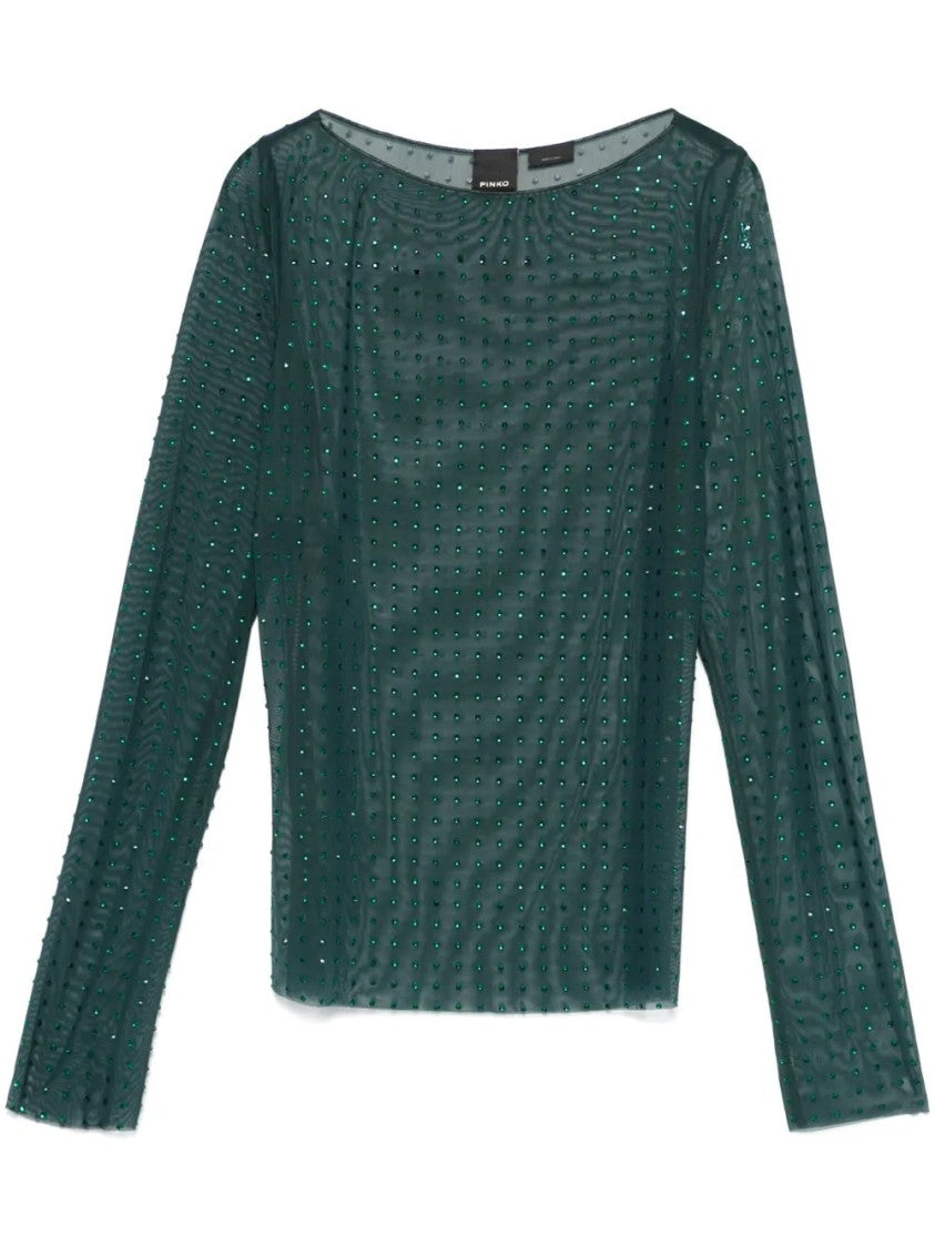 Pinko Rhinestone Light Sweater