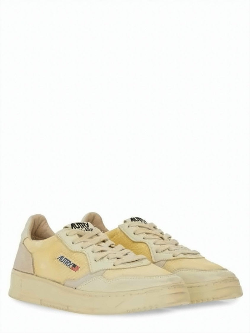 Autry Low-Top Sneakers With Leather, Suede And Mesh Construction
