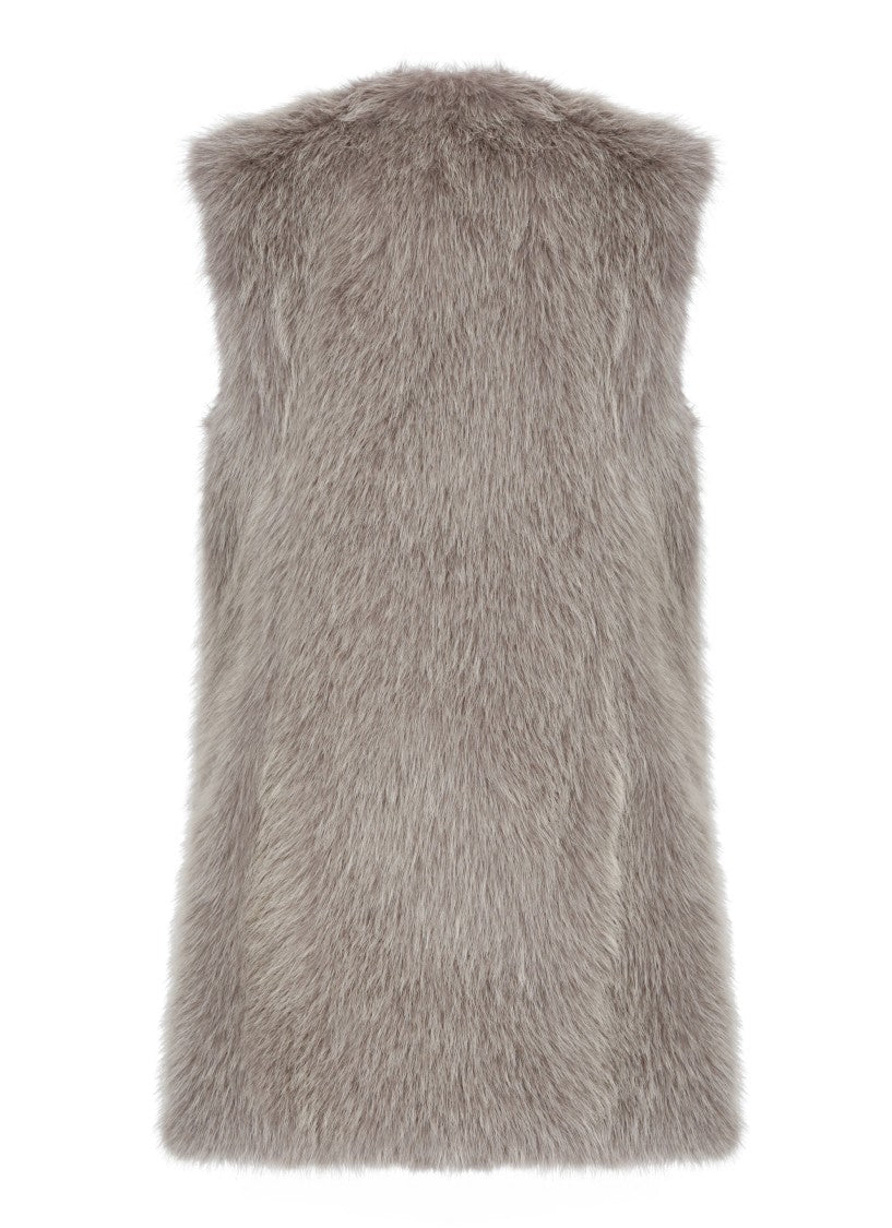 Herno Synth Fur Sleeveless Jacket
