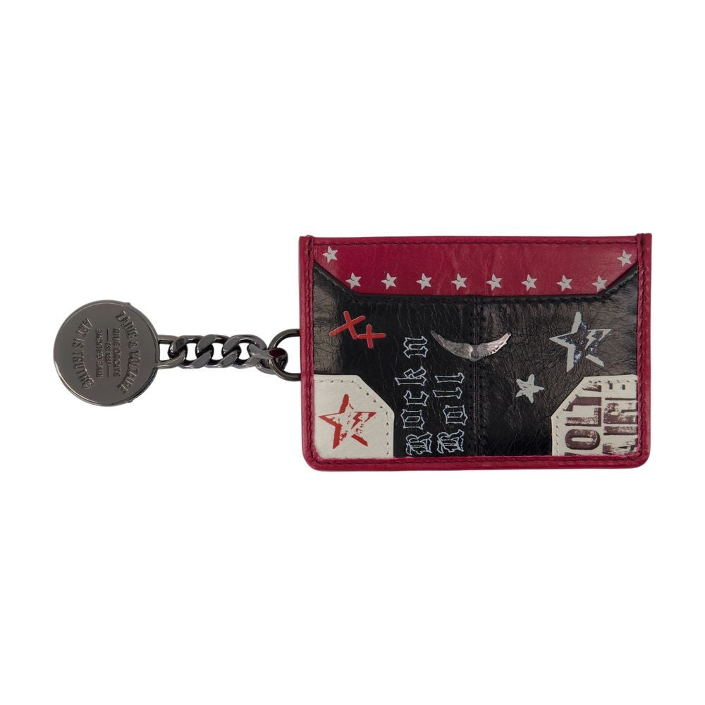 Zadig & Voltaire Sunny Pass Punk Card Holder - Leather - Black