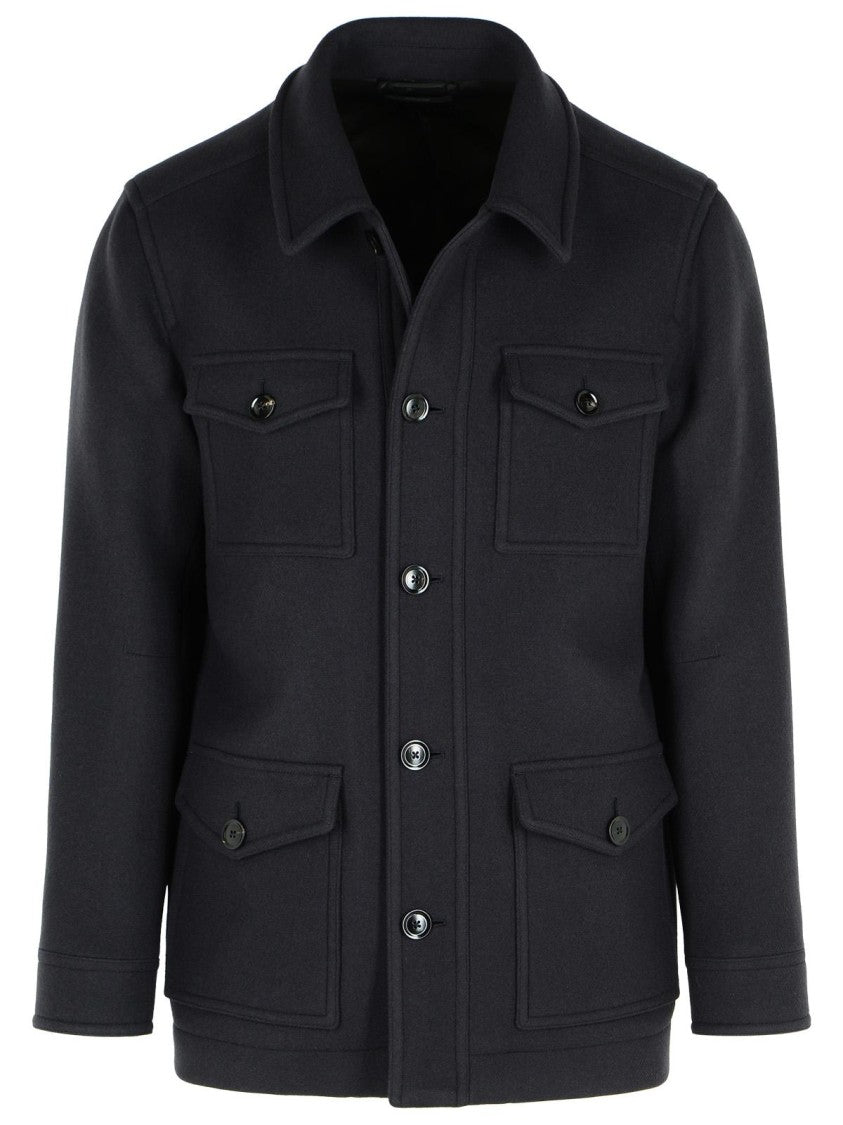 Tom Ford Navy Virgin Wool Jacket