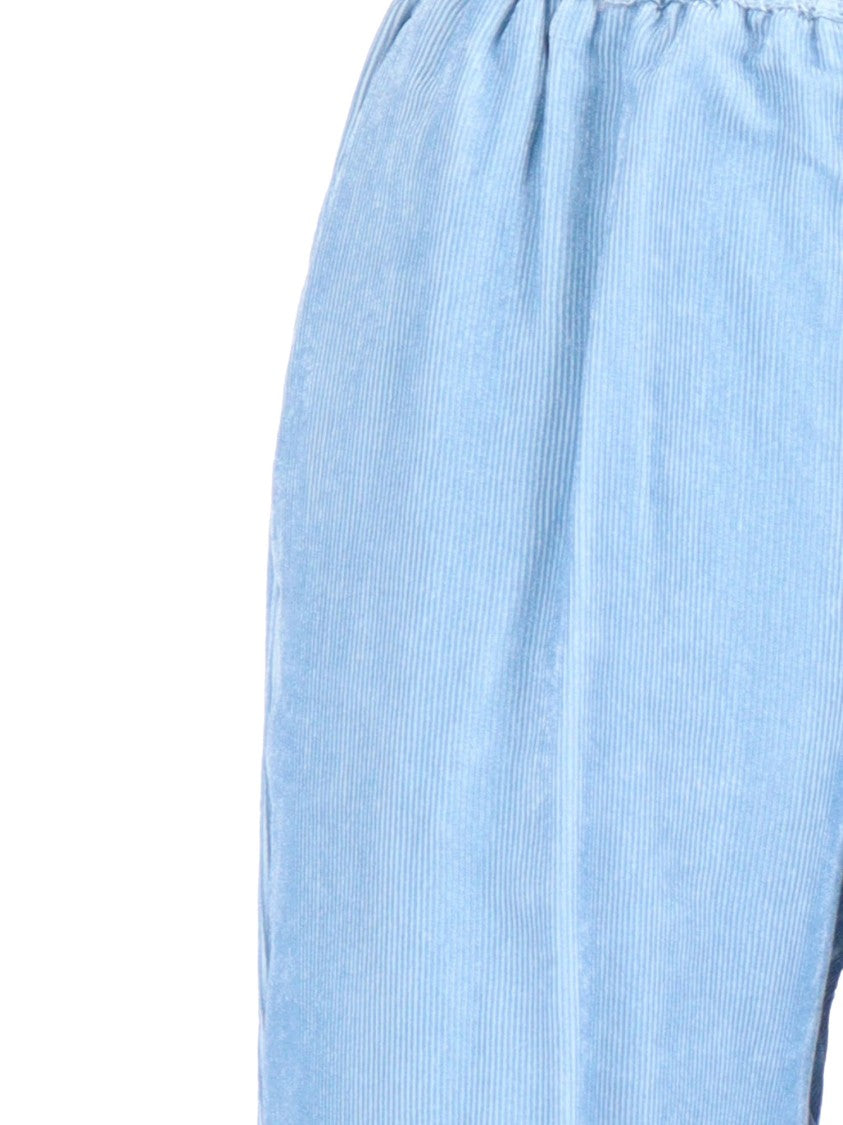 Forte Forte Essential Two-Thousand-Stripe Flowing Velvet Trousers