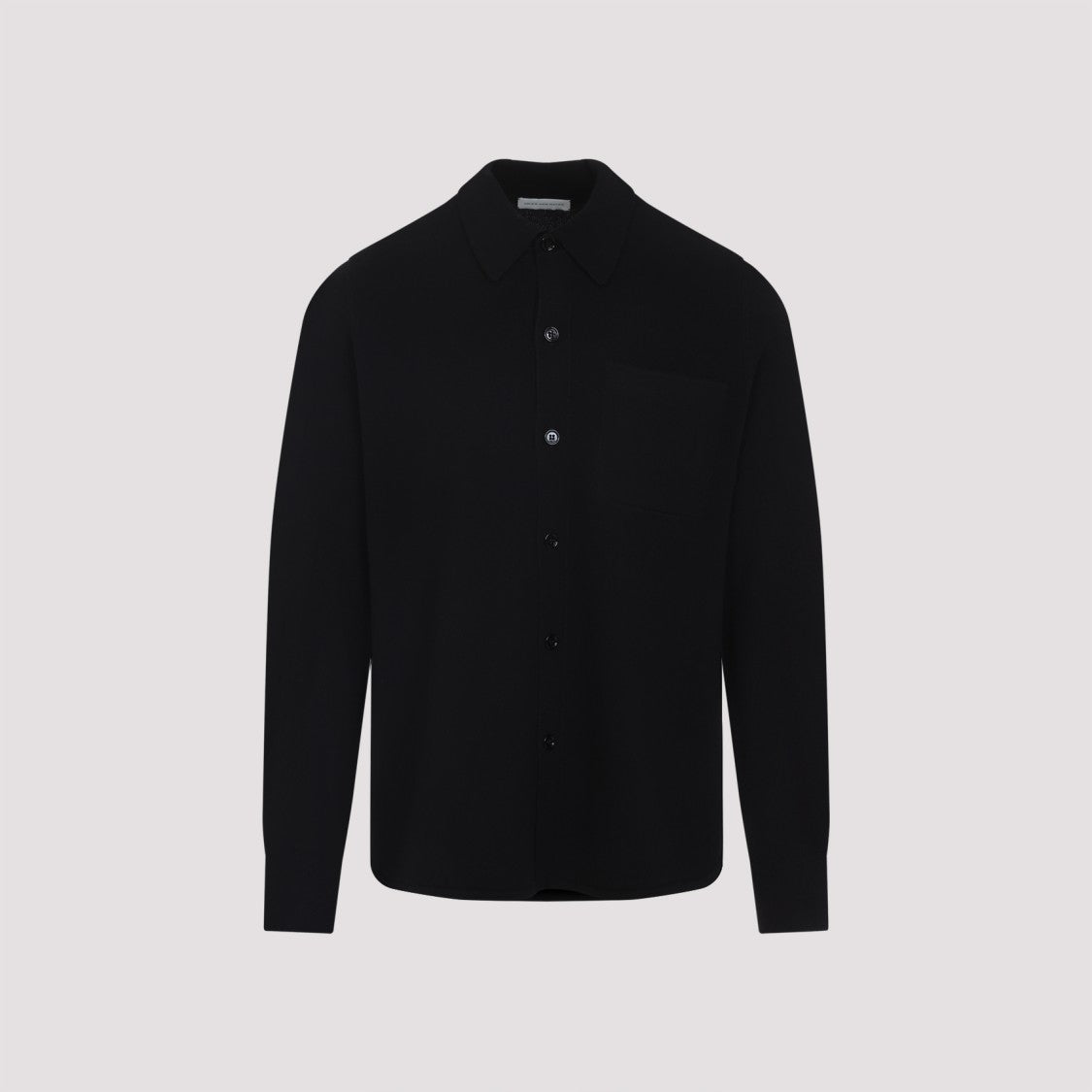 Dries Van Noten Monaco Black Cashmere Shirt