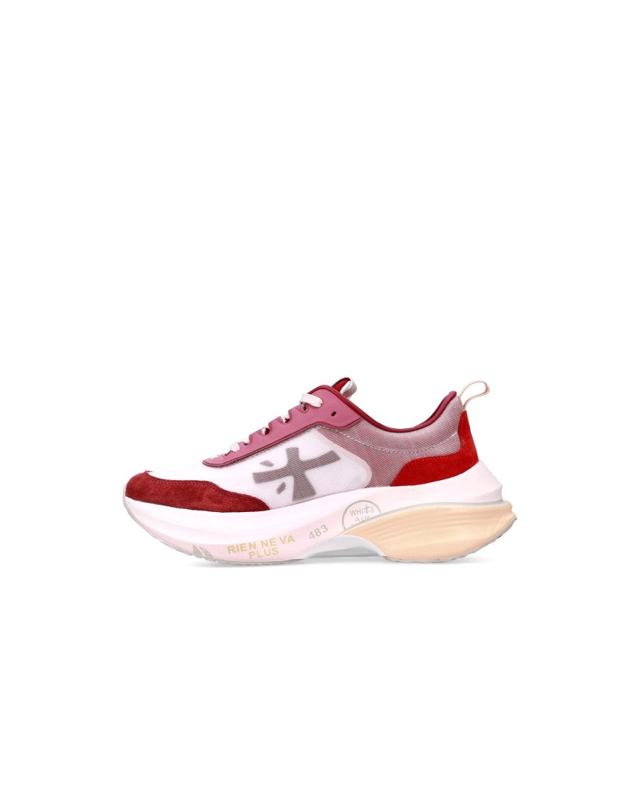 Premiata White Technical Fabric Sneakers