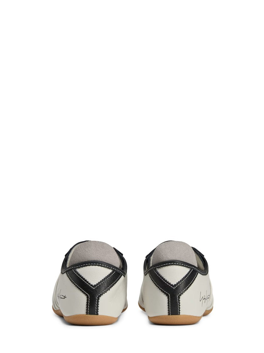 Y-3 Low-Profile Sneakers With Contrasting Leather Accents