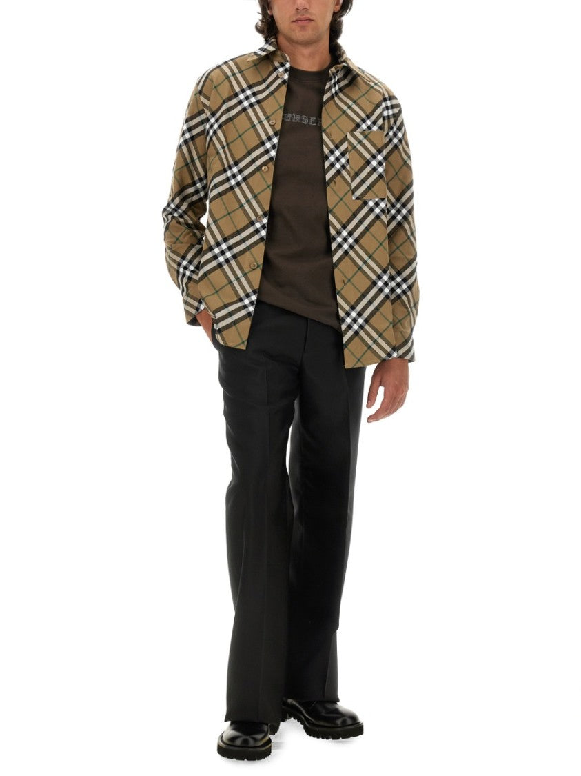 Burberry Check Patterned Burberry Shirt