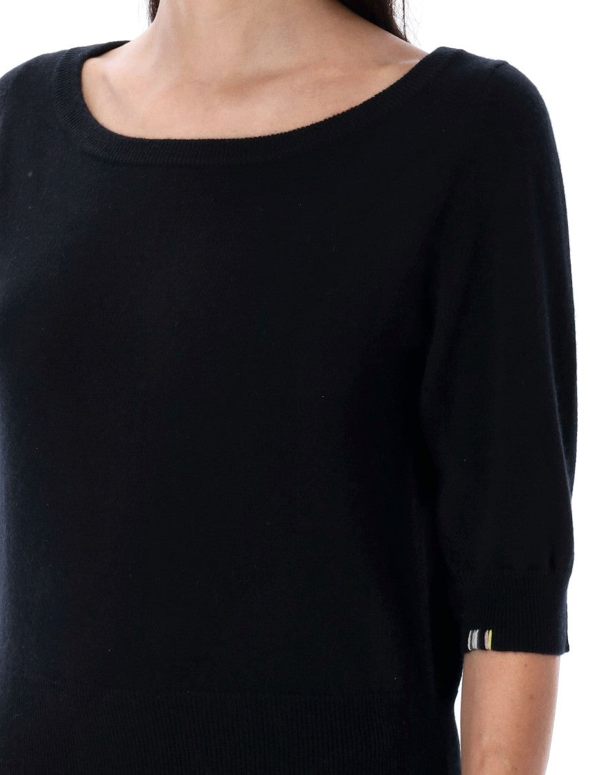 Extreme Cashmere Marianne Fitted Black Top