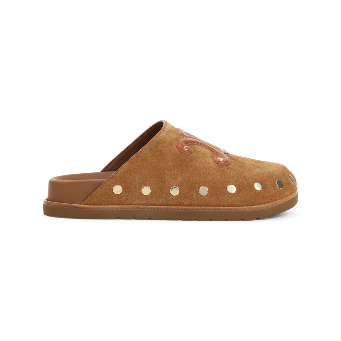 Celine Triomphe Wedge Mules