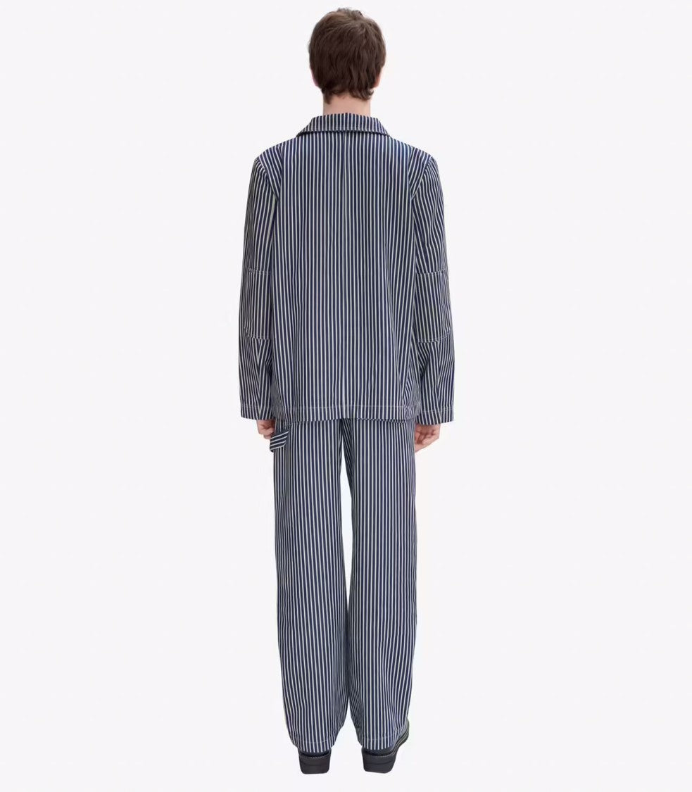 A.P.C. Unisex Carpenter Jeans With Heavyweight Striped Cotton Fabric