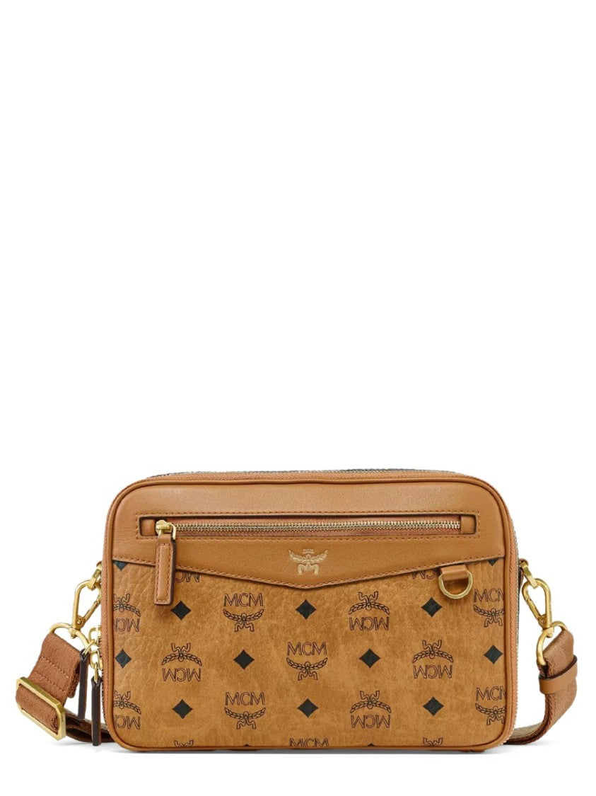 Mcm "Diamond Camera" Bag In Visetos
