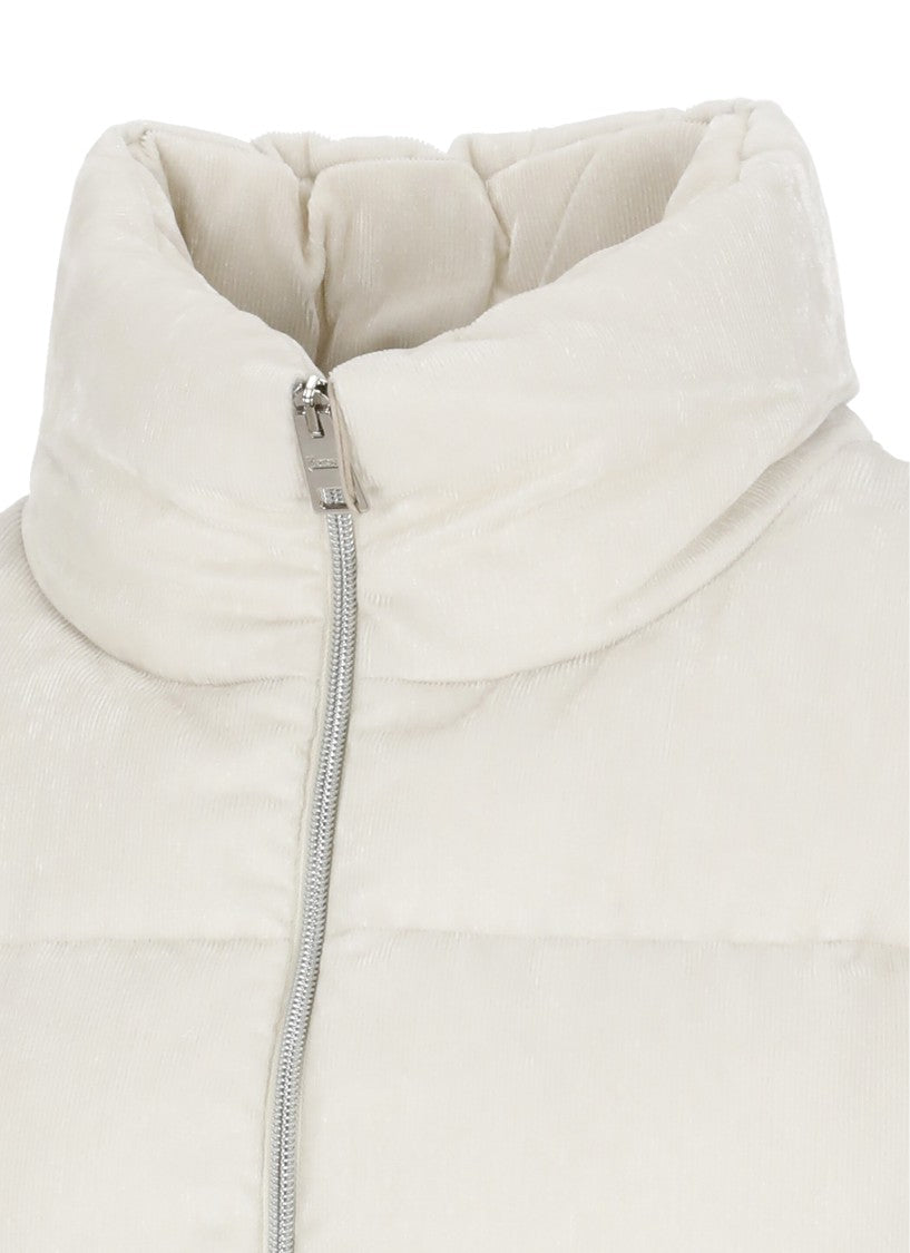 Herno Velvet Quilted Sleeveless Jacket