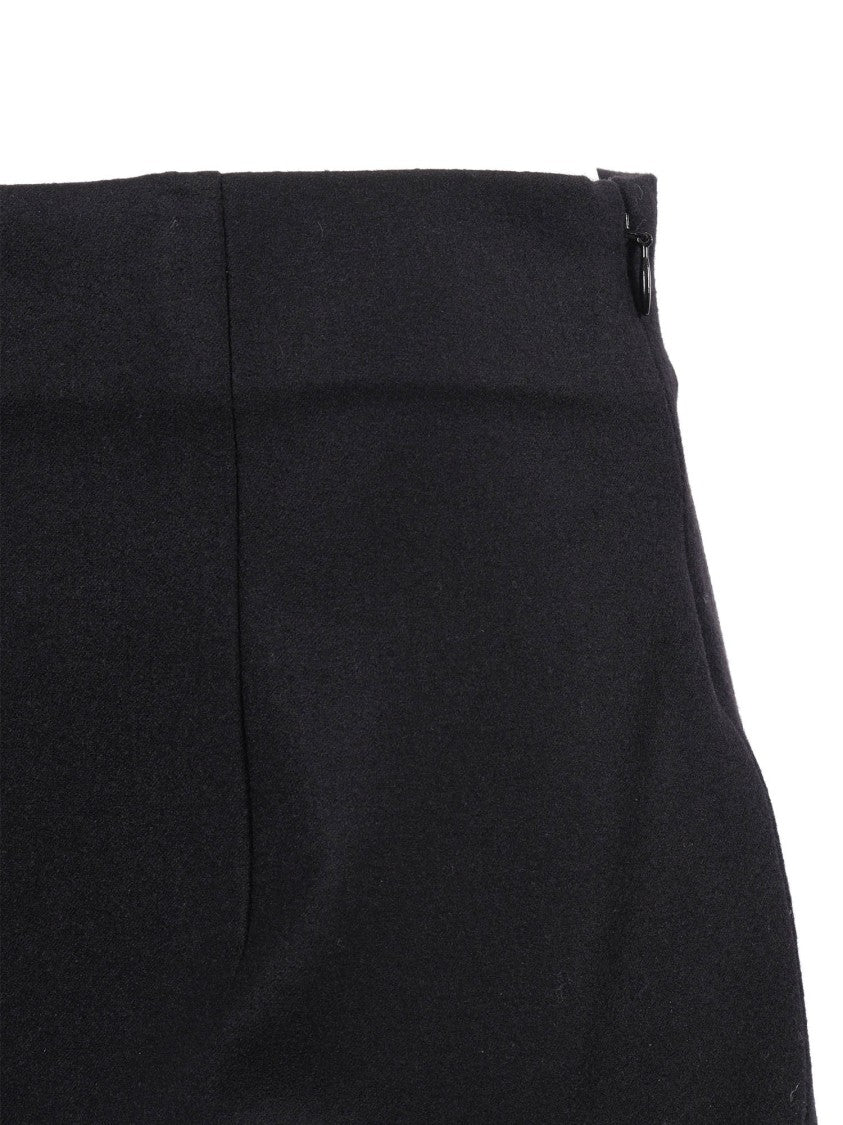 Alberta Ferretti Straight-Leg Tailored Pants With High Waist And Pleated Detail