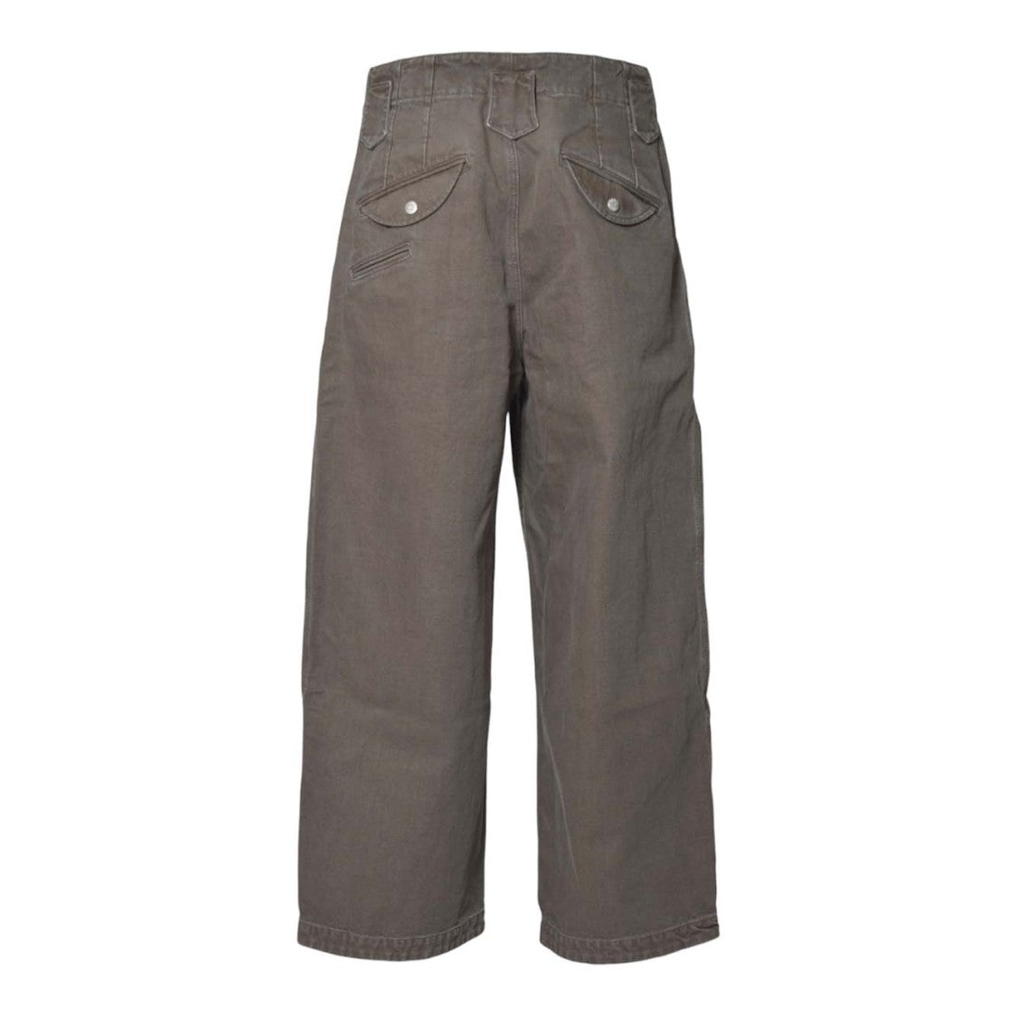 Kenzo Relaxed Fit Brown Jog Pants With Reinforced Knee Patches