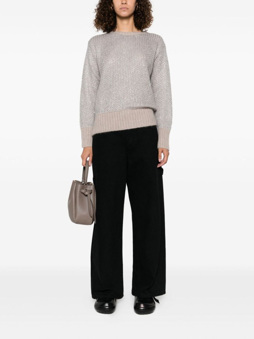 Herno Textured Knit Alpaca Blend Sweater