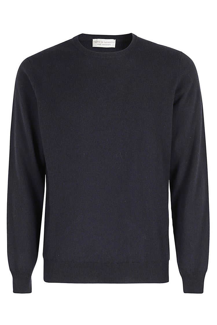 Filippo De Laurentiis Cashmere-Wool Blend Crew Neck Sweater