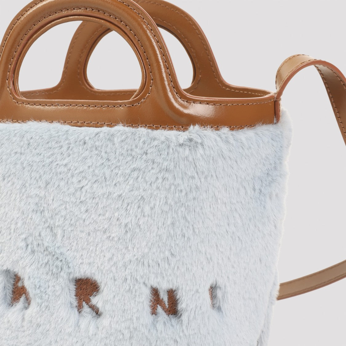 Marni Plush Bucket Handbag With Adjustable Strap