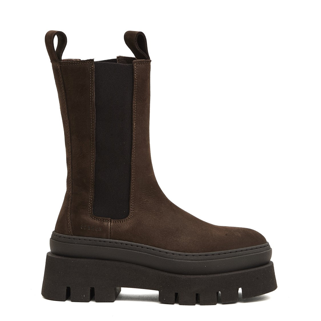 Copenhagen Chocolate Suede High-Top Chelsea Boot